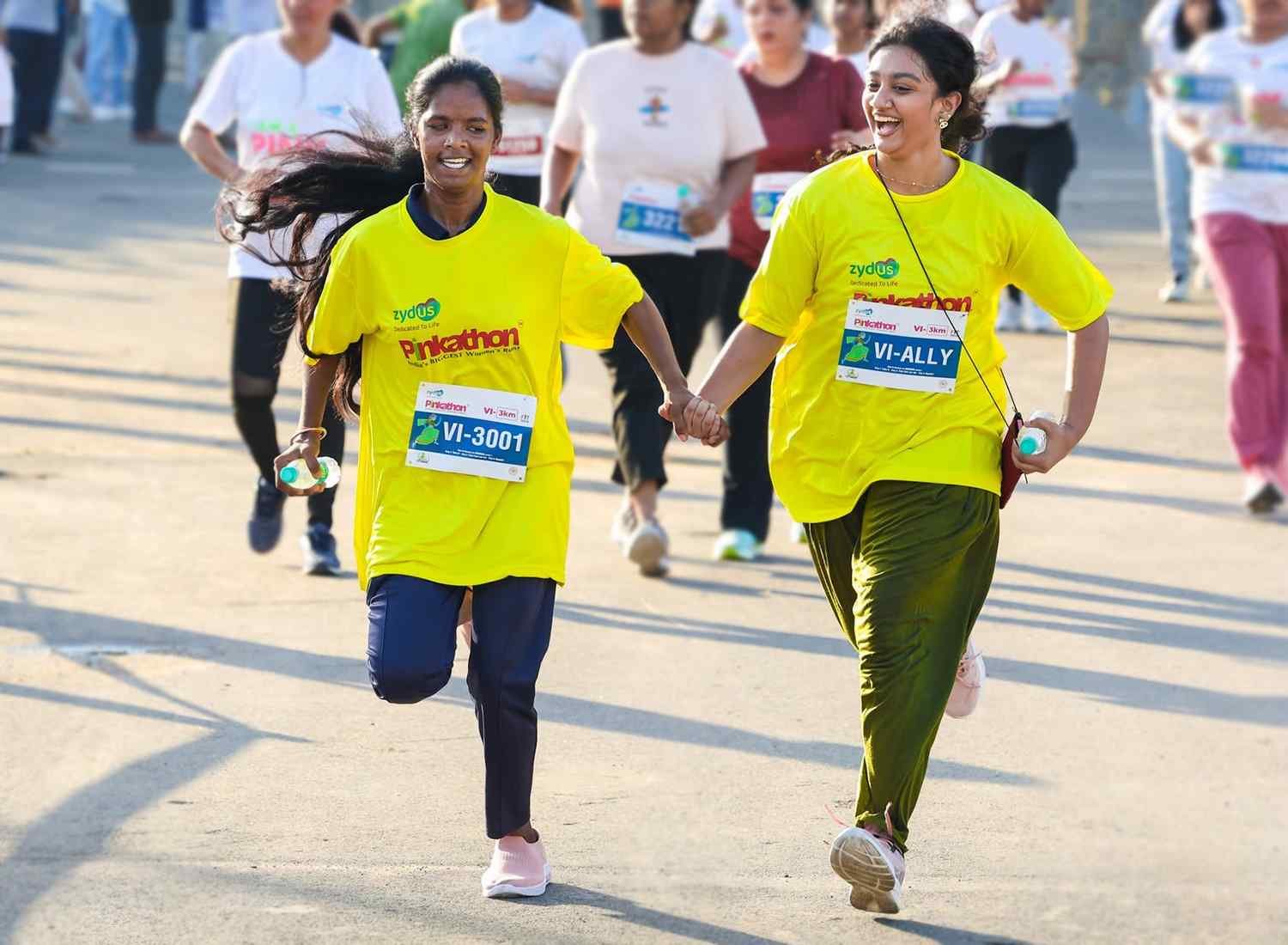 Visually impaired runners